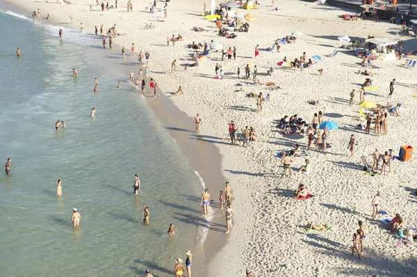 Playa Arpoador Ipanema Rio de Janeiro Brasil desde Arriba — Foto de Stock