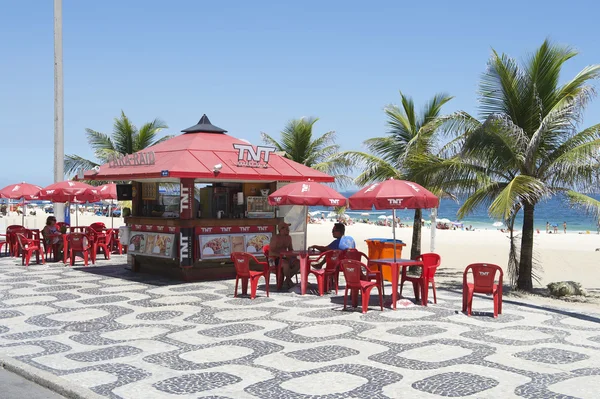 Quiosque do calçadão da praia de Ipanema — Fotografia de Stock