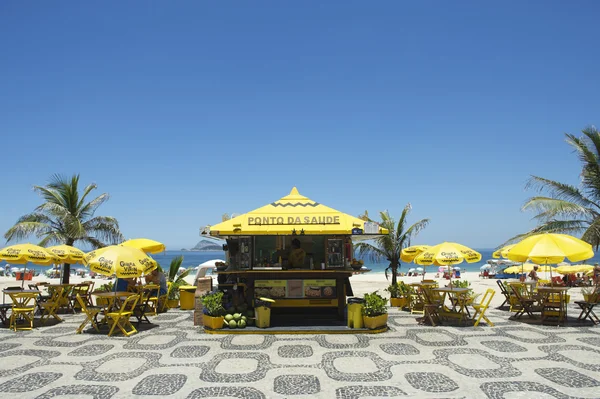 Kiosek promenády pláži Ipanema — Stock fotografie