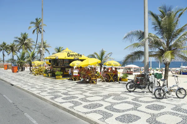 Kiosque Ipanema Beach sur la promenade Rio de Janeiro Brésil — Photo