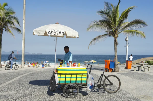 Vendedor Playa Brasileño Rio de Janeiro Brasil —  Fotos de Stock