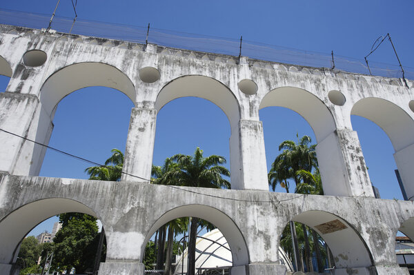 White Arches at Arcos da Lapa Rio de Janeiro Brazil