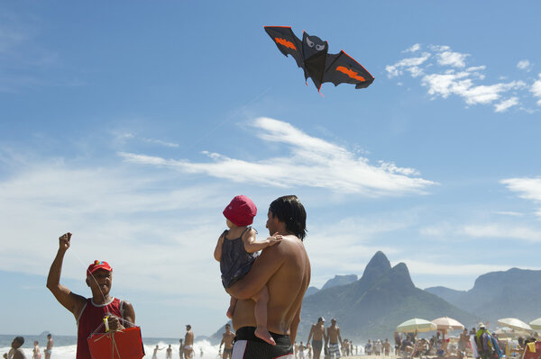 Kite Vendor Ipanema Beach Rio de Janeiro Brazil