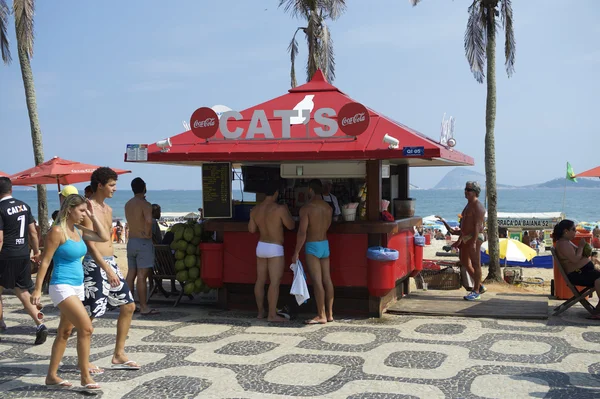 Kios Boardwalk Pantai Ipanema — Stok Foto