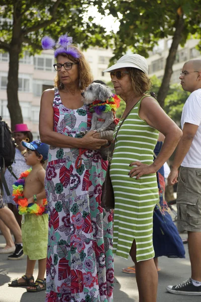 Copacabana Rio Blocao köpek karnaval. — Stok fotoğraf