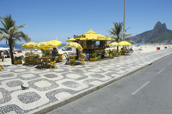 Ipanema Beach Rio de Janeiro Paseo marítimo Bike Path Fotos de stock