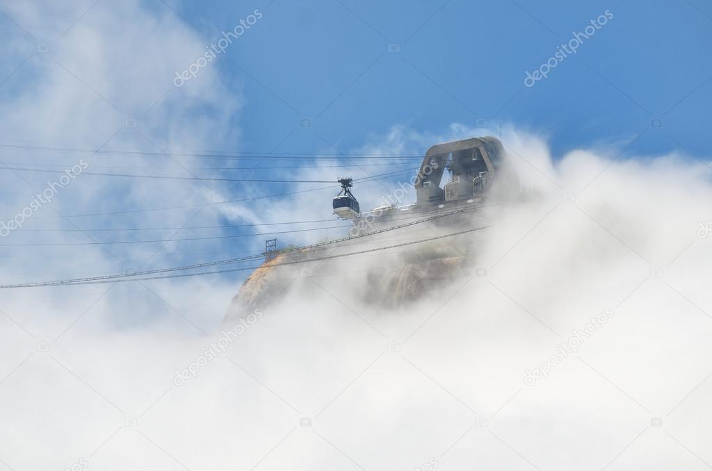 Misty Sugarloaf Pao de Acucar Mountain Cable Car Rio