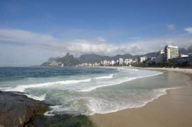 Arpoador Ipanema Plajı rio de janeiro Brezilya manzarası