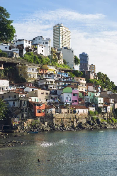 Salvador Brasilien Solar do Unhao Favela gemenskapen — Stockfoto