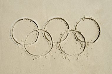 Kuma çizilmiş olimpik halka mesaj