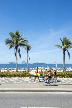 Ipanema Plajı Rio de Janeiro Brezilya Boardwalk