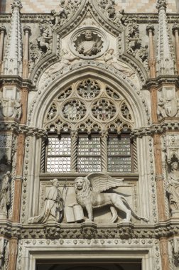 Aslan Saint Mark Doge Sarayı Venedik İtalya
