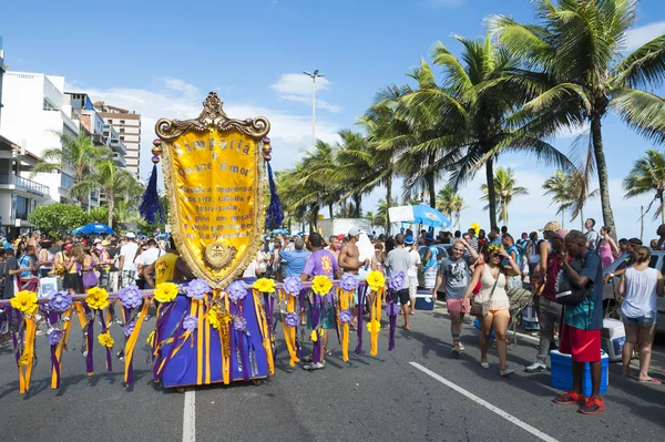 Simpatia e Quasi Amor Karneval Straßenparty Rio de Janeiro Brasilien — Stockfoto