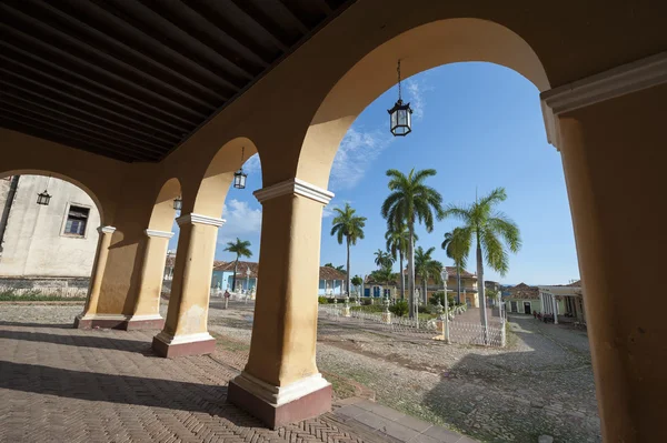 Trinidad Cuba Colonial arquitectura Plaza Mayor — Foto de Stock