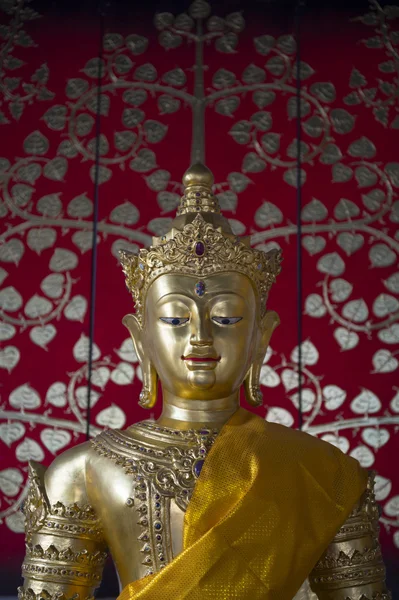 Buddhistický chrám zlatého Buddhy Chiang Mai Thajsko — Stock fotografie