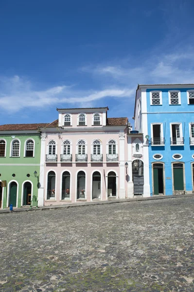 Barevné koloniální architektura pelourinho salvador Brazílie — Stock fotografie