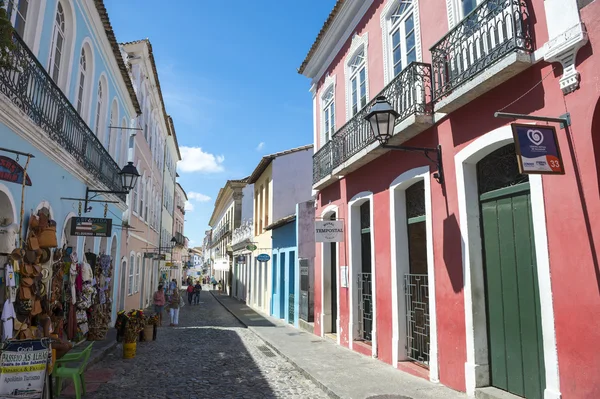 Vita di strada Pelourinho Salvador Brasile — Foto Stock