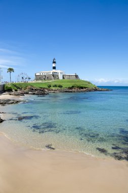 Salvador Brezilya farol da barra fener beach