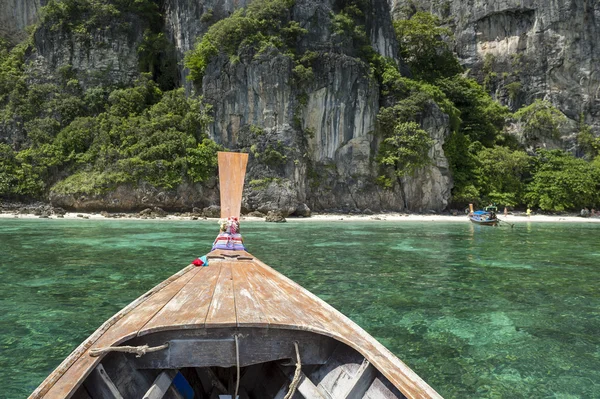 Barco de cola larga Krabi Tailandia Mosquito Island —  Fotos de Stock