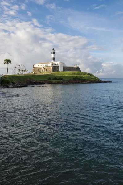 Salvador Brazil Farol da Barra Lighthouse Scenic — стокове фото