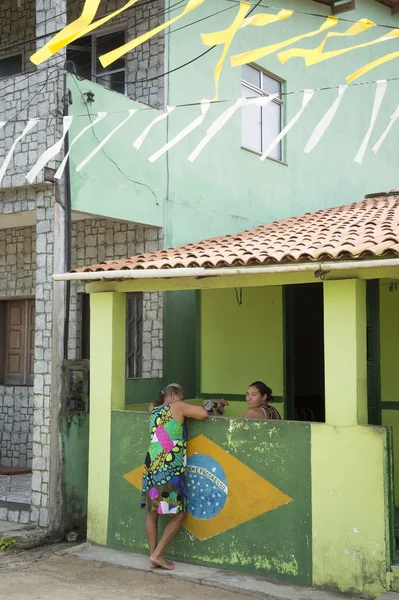 Бразильская жизнь в Малой деревне Баия — стоковое фото