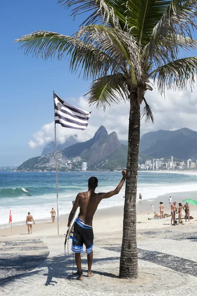 Surfista brasileño Ipanema Beach Rio de Janeiro — Foto de Stock