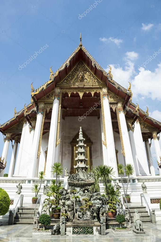 Buddhist Temple Architecture Bangkok Thailand