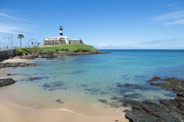 Salvador Brezilya farol da barra fener beach