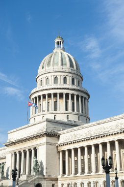 Havana Cuba Capitolio Building Blue Sky Vertical
