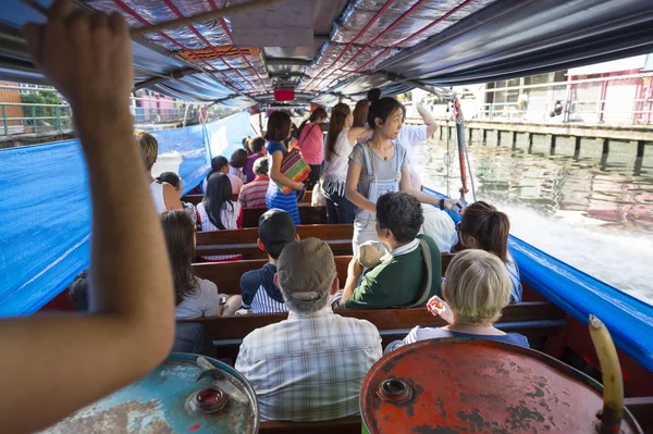 Khlong Canal Boat Bangkok Tailandia — Foto de Stock