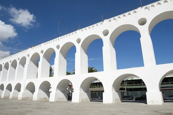 Arches blanches à Arcos da Lapa Rio de Janeiro Brésil — Photo
