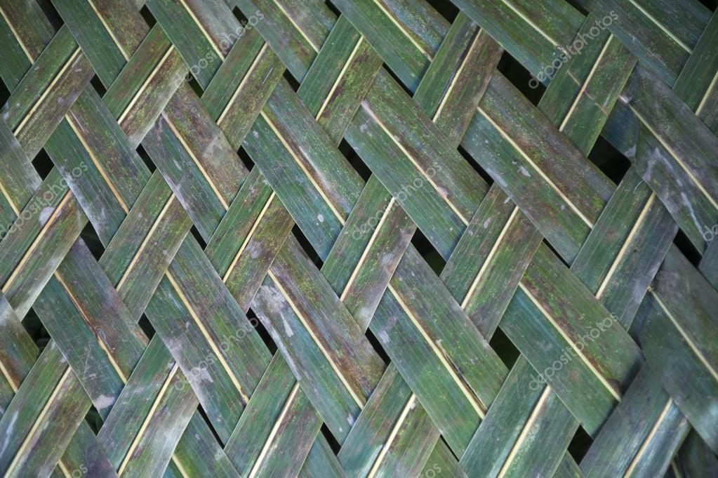 Woven palm fronds Woven Palm Frond Background — Stock Photo