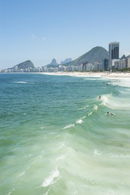 Copacabana, Rio de Janeiro Brezilya büyük dalga