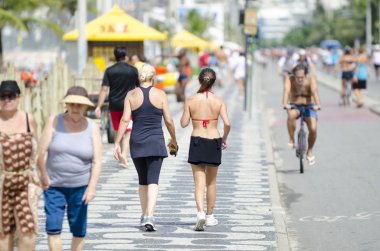 Ipanema Plajı etkin sakinleri Rio Brezilya