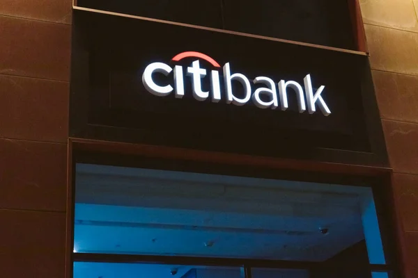 Citibank Logo Bankowość Bankowość Grupa Finanse Akcje Pieniężne — Zdjęcie stockowe