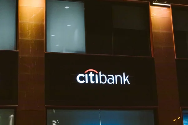 Citibank Logo Bankowość Bankowość Grupa Finanse Akcje Pieniężne — Zdjęcie stockowe