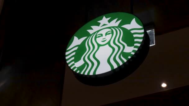 Starbucks Café Populaire Franchise Société Bohème Dans Monde Entier — Video