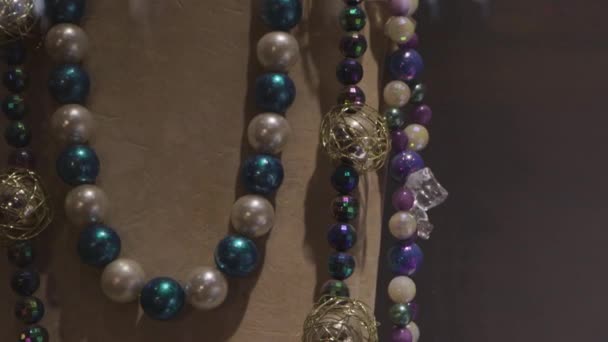 Biżuteria perły perły puchar moda prezenty kobieta luksus — Wideo stockowe