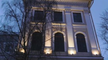 Saray mimari tarzı barok aydınlatma Anichkov Sarayı ağaç sütunları tarihi