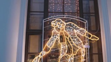 Curtsey karakteri peri masalı aydınlatması Noel havası Prenses parıltısı