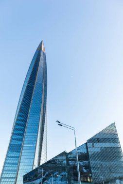 Gökdelen Yüksek Teknoloji Mimarisi Geleceğin Avrupa Tasarımı lahta merkezi Saint-Petersburg Rusya 