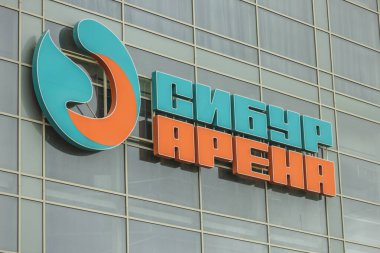 Sibur arena spor stadyumu dış cephe cam bina .Rusya, Saint-Petersburg, 9apr2021.
