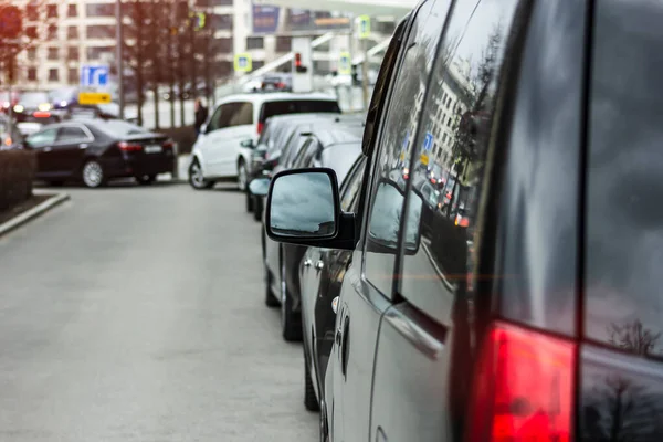 Transfert Taxi Affaires Voitures Premium Noir Sécurité Conducteur Personnel Autorisé — Photo