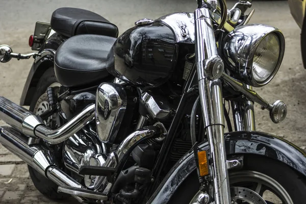 Детали Мотоцикла Топливный Бак Выхлопной Трубы Хром Cleared Коммерческого Использования — стоковое фото