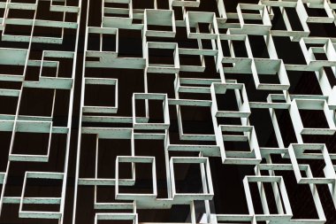 desenli metal çit tasarımı mimari soyut minimalizm