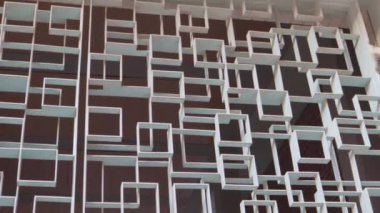 desenli metal çit tasarımı mimari soyut minimalizm