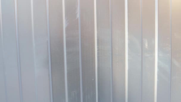 背景纹理不锈钢栅栏金属表面板材批发 — 图库视频影像