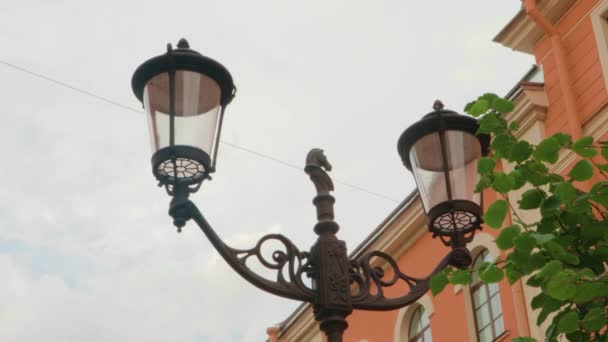 Street Lamp Design Cavalo Execução de criatividade — Vídeo de Stock