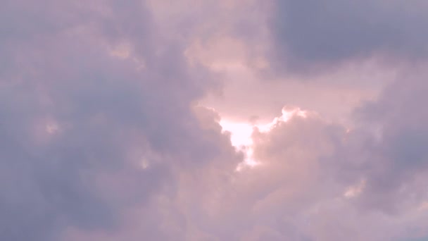 Pink Fairy Sky Clouds Fantasy Dreams Magenta Background Concept Fantasy — Stock Video