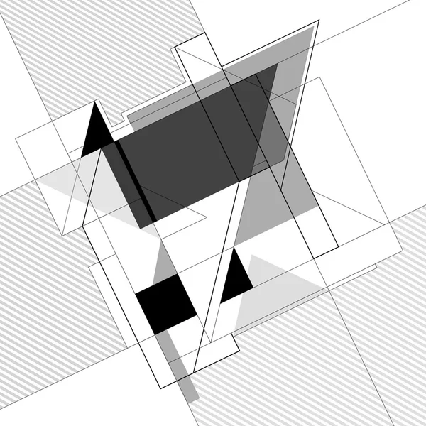 Composição arquitectónica abstracta — Vetor de Stock